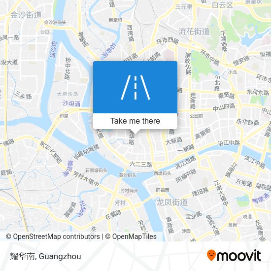 耀华南 map
