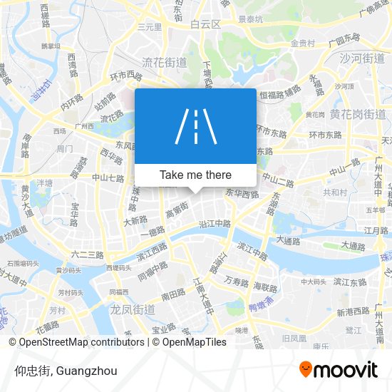 仰忠街 map