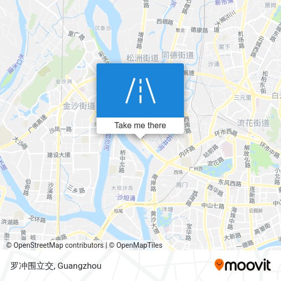 罗冲围立交 map