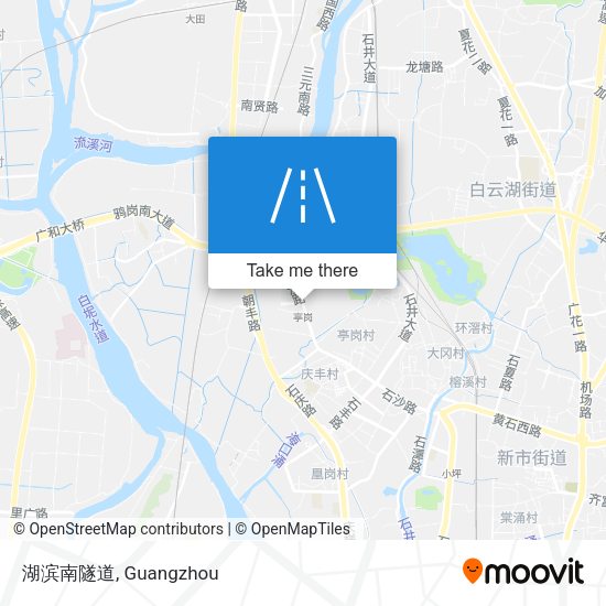 湖滨南隧道 map