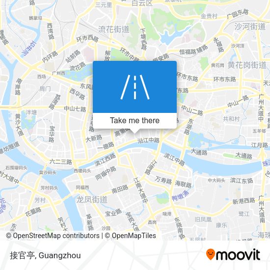 接官亭 map