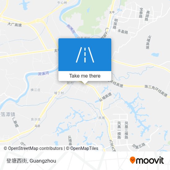 登塘西街 map
