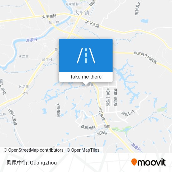 凤尾中街 map