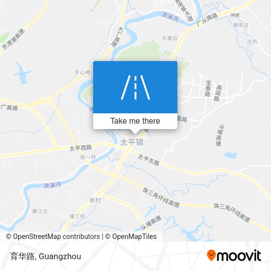 育华路 map