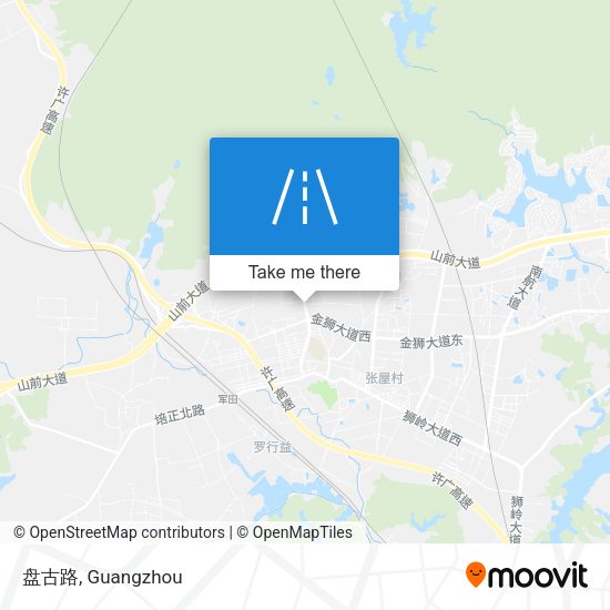 盘古路 map