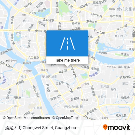 涌尾大街 Chongwei Street map