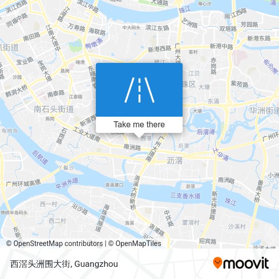 西滘头洲围大街 map