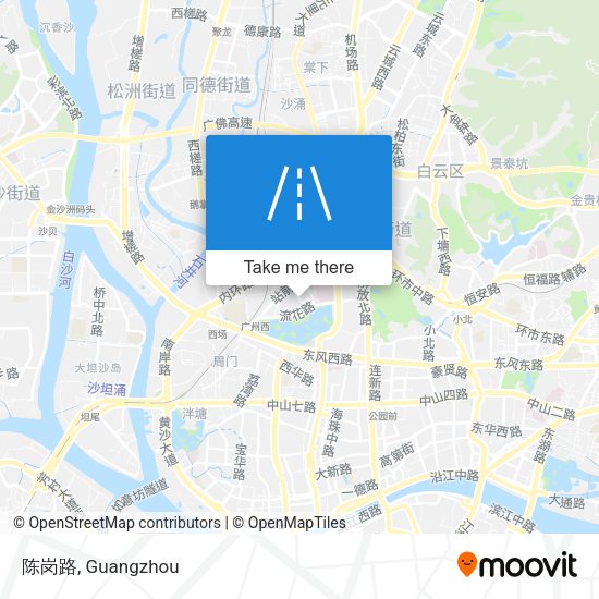 陈岗路 map