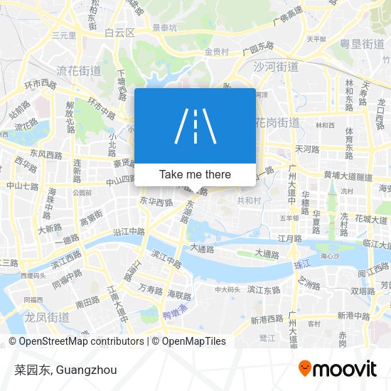 菜园东 map