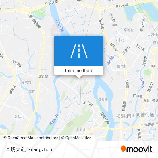 草场大道 map
