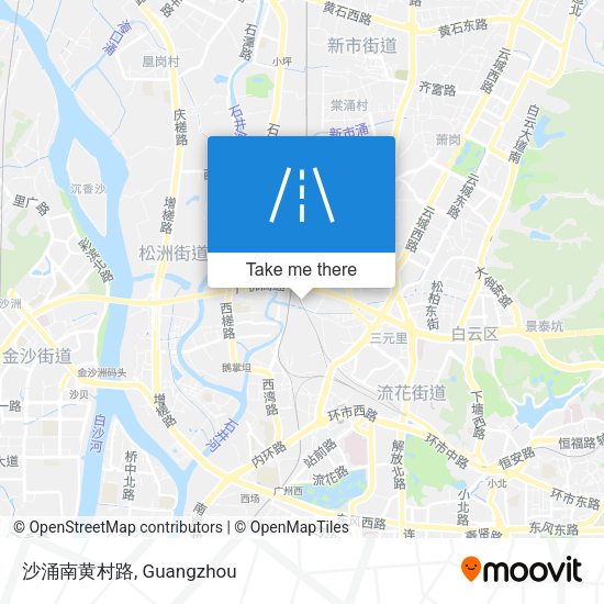 沙涌南黄村路 map