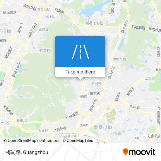 梅岗路 map