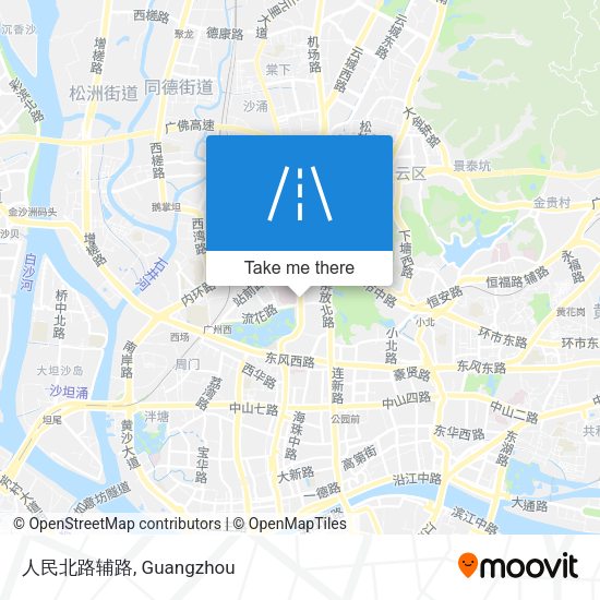 人民北路辅路 map