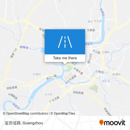 蓝田堤路 map