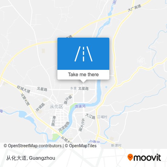从化大道 map