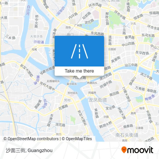沙面三街 map