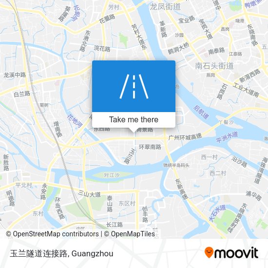 玉兰隧道连接路 map