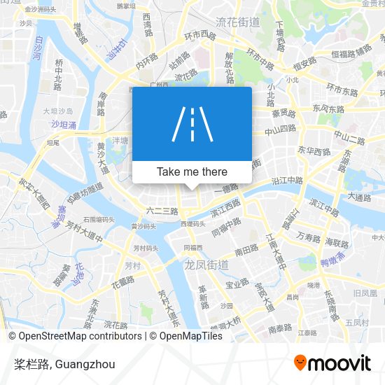 桨栏路 map