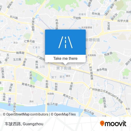 车陂西路 map