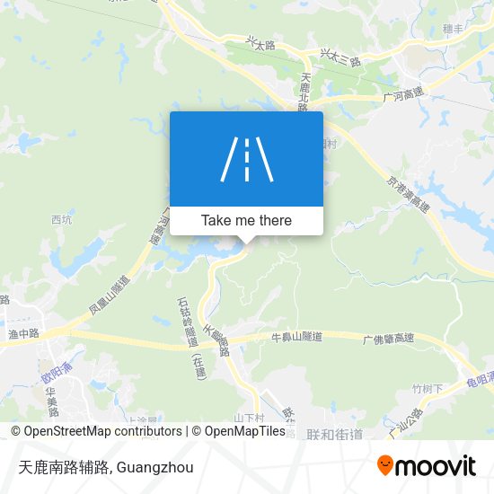 天鹿南路辅路 map