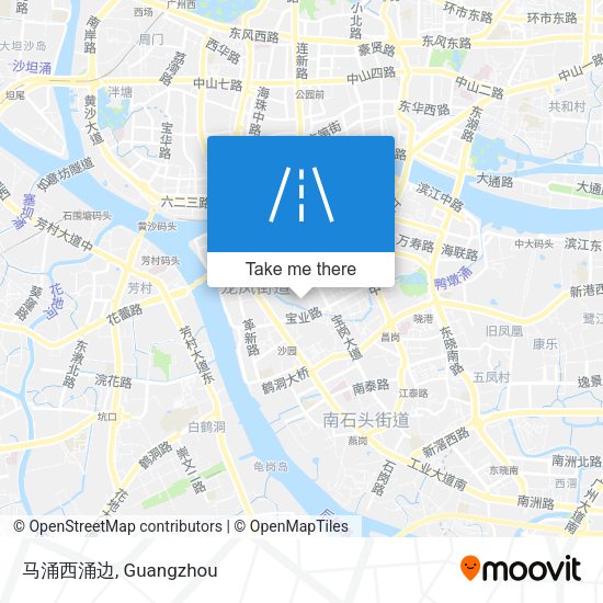 马涌西涌边 map