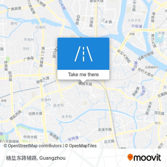 穗盐东路辅路 map
