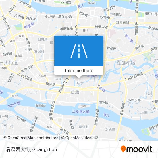 后滘西大街 map