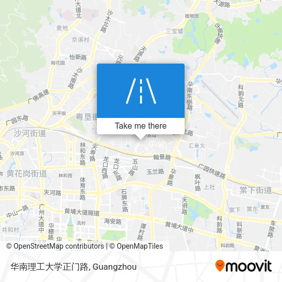 华南理工大学正门路 map