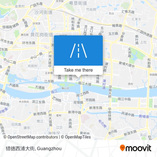 猎德西浦大街 map