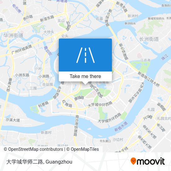 大学城华师二路 map