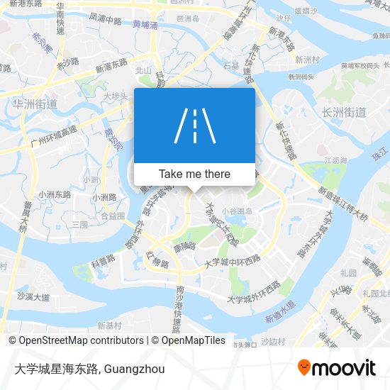 大学城星海东路 map