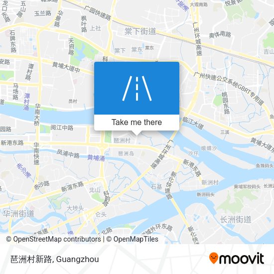 琶洲村新路 map