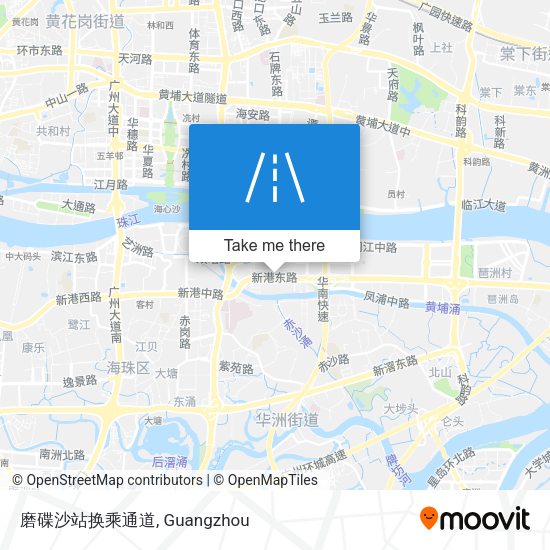 磨碟沙站换乘通道 map