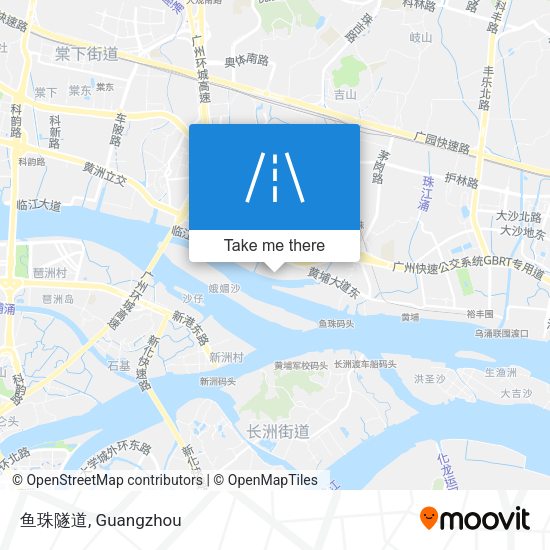 鱼珠隧道 map