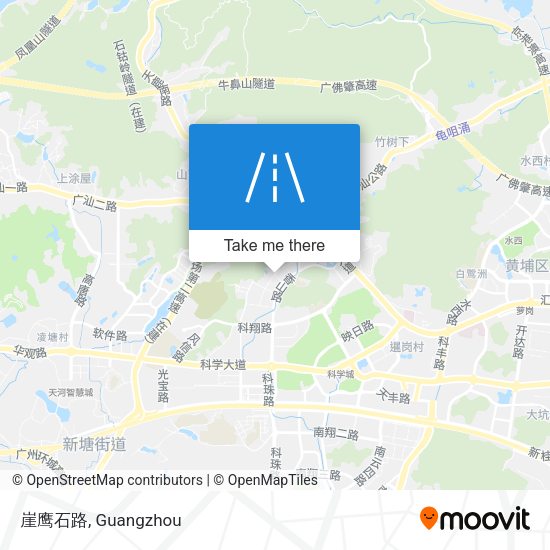 崖鹰石路 map