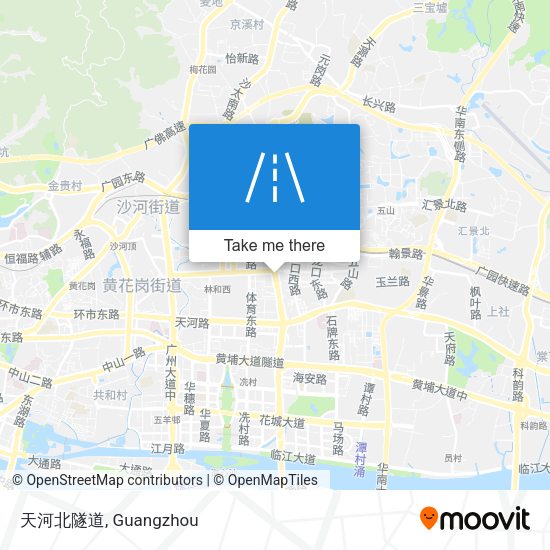 天河北隧道 map