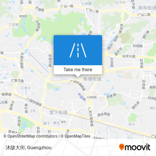 沐陂大街 map