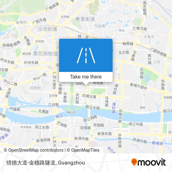 猎德大道-金穗路隧道 map