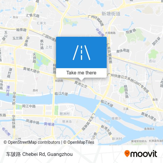 车陂路 Chebei Rd map