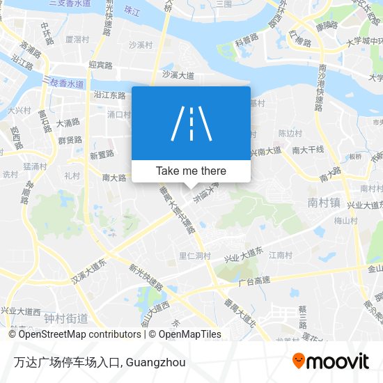 万达广场停车场入口 map