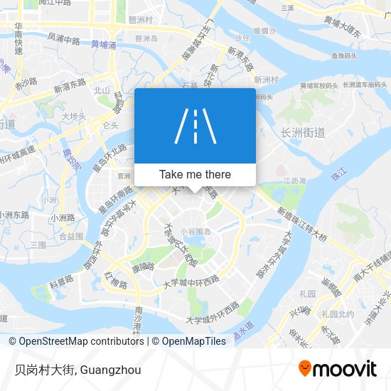 贝岗村大街 map