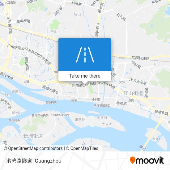 港湾路隧道 map