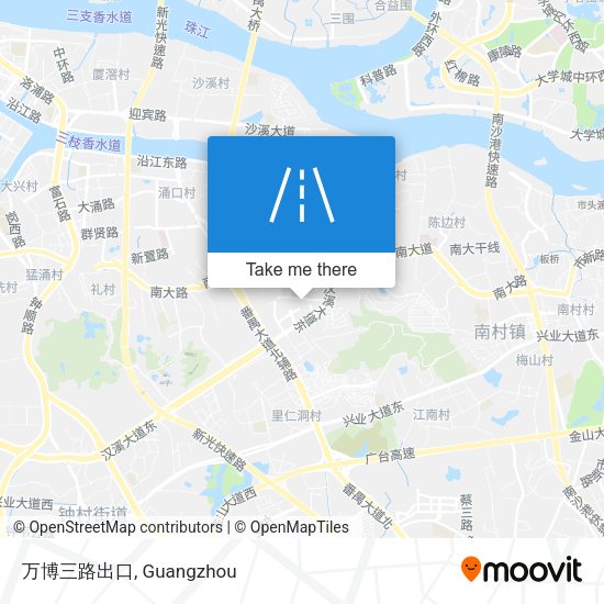万博三路出口 map