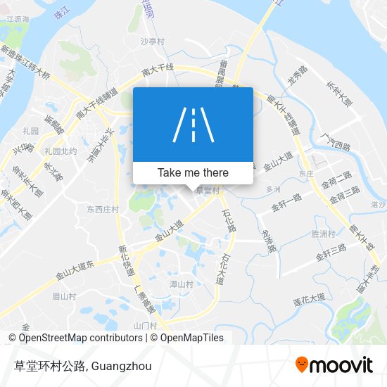草堂环村公路 map
