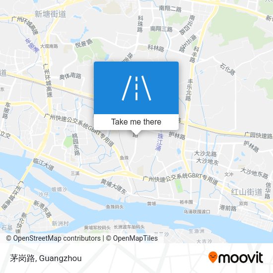 茅岗路 map