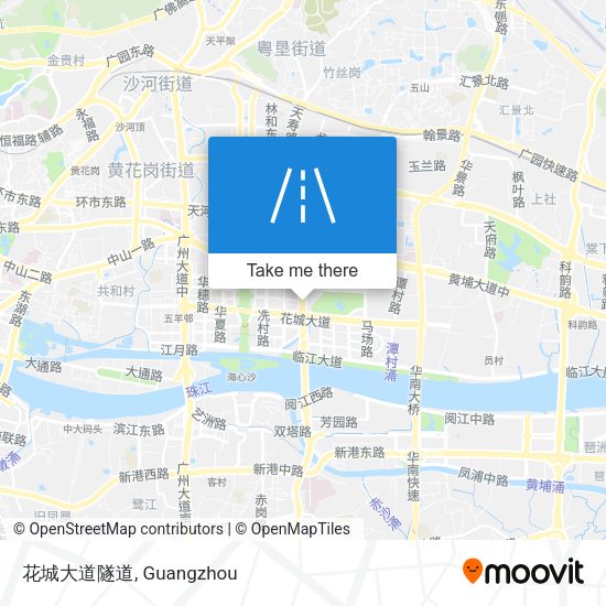 花城大道隧道 map