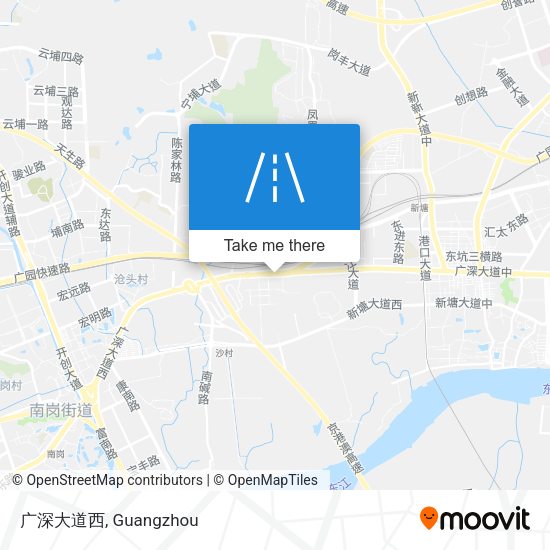 广深大道西 map