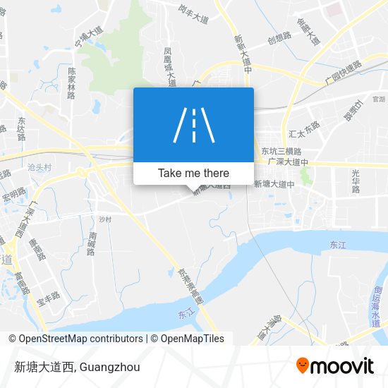 新塘大道西 map
