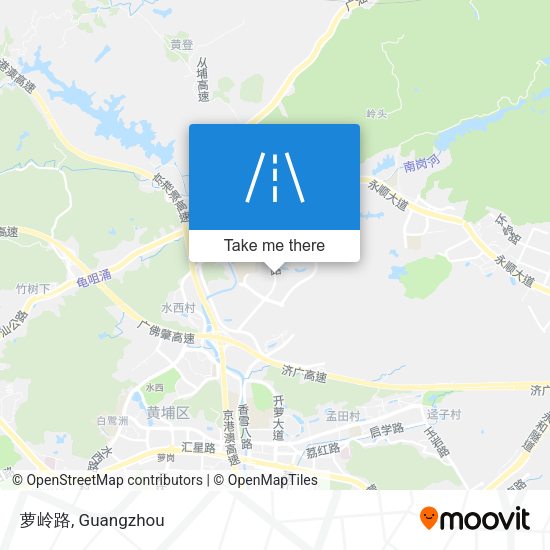 萝岭路 map