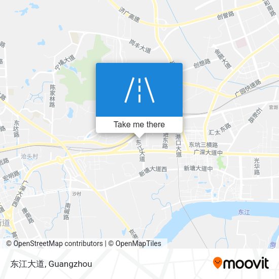 东江大道 map